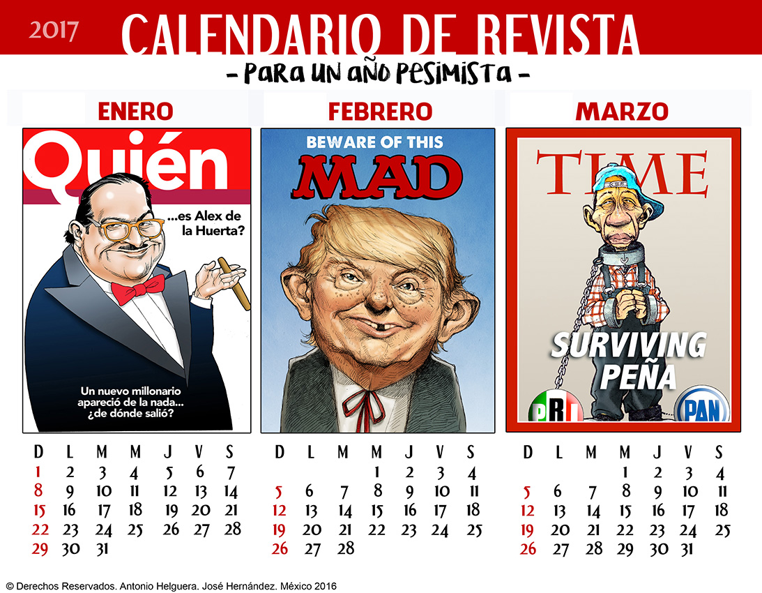 Calendario de revista para un año pesimista. Domingo 4 de diciembre de 2016